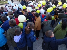 Una imagen de los escolares hoy en la Dehesa. /SN