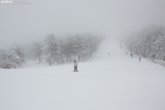 Galería: Una mañana de nieve en Santa Inés