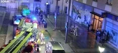 Aviso de humo en la plaza de la Blanca. /SN