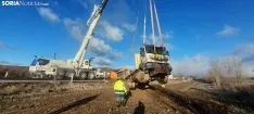 Imágenes de dos máquinas accidentadas en Tierras Altas y Chavaler