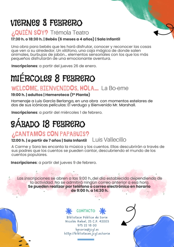 Biblioteca Febrero 2023 SoriaNoticias