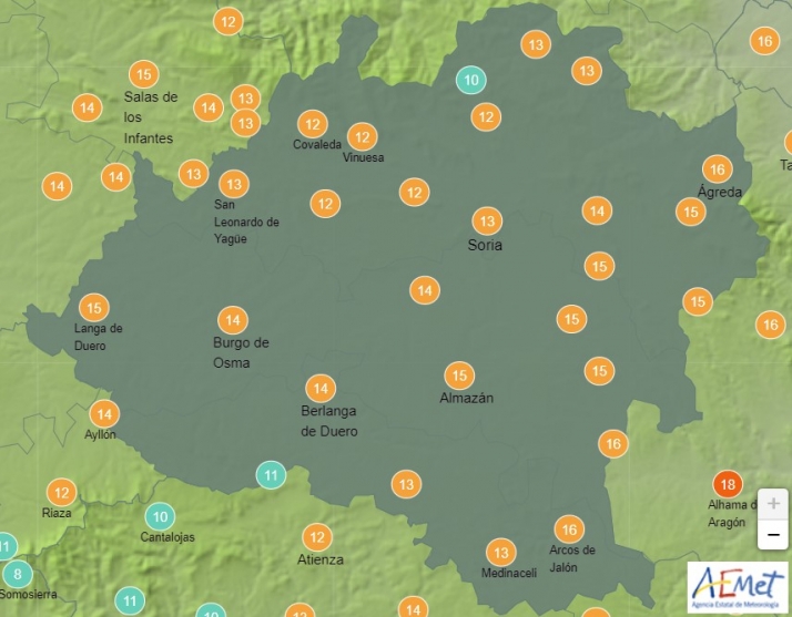 El tiempo en Soria: la provincia recibe al 2023 con casi 20 grados