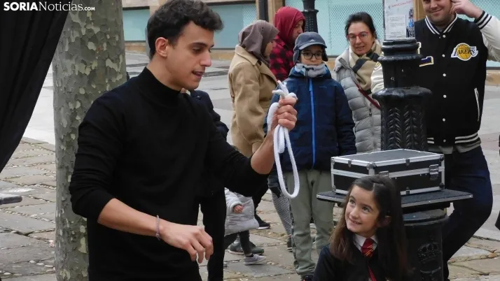 Fotos: Soria se viste de 'Hogwarts' con numerosas actuaciones m&aacute;gicas en sus calles