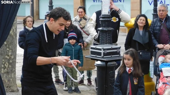 Fotos: Soria se viste de 'Hogwarts' con numerosas actuaciones m&aacute;gicas en sus calles