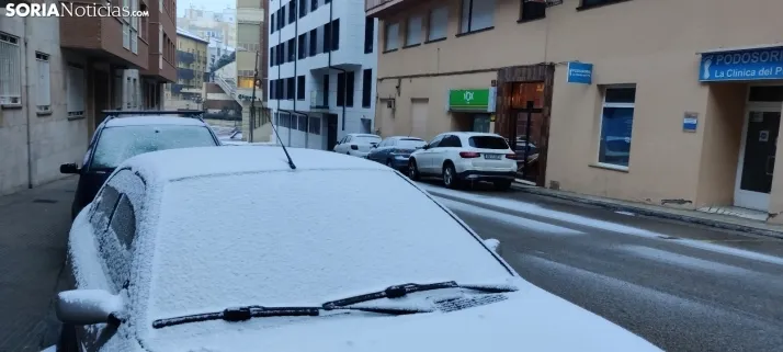 La galer&iacute;a m&aacute;s blanca: Soria amanece jugando con la nieve