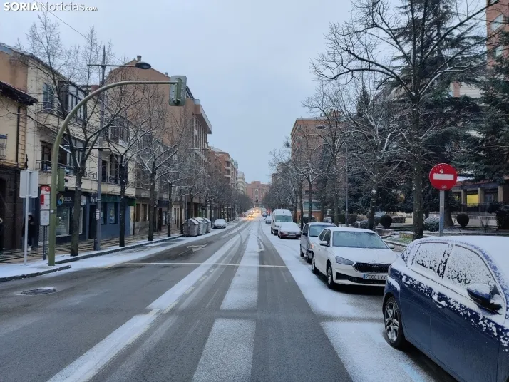 La galer&iacute;a m&aacute;s blanca: Soria amanece jugando con la nieve