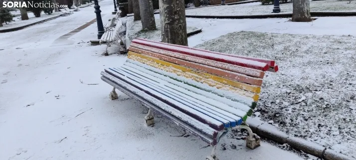 La galer&iacute;a m&aacute;s blanca: Soria amanece jugando con la nieve