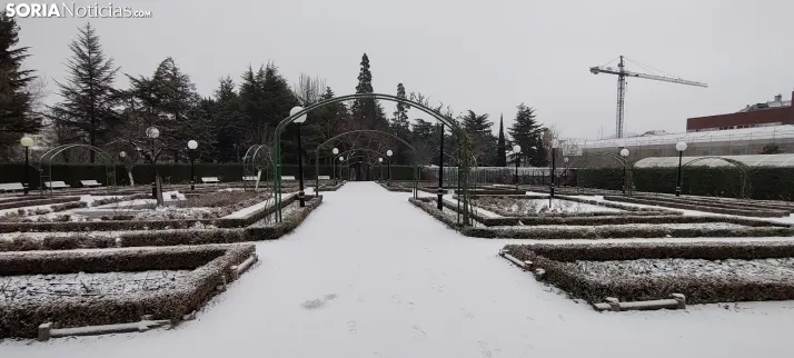 La galer&iacute;a m&aacute;s blanca: Soria amanece jugando con la nieve