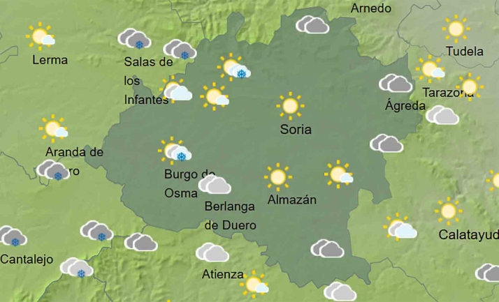 El tiempo en Soria: Continúa la posibilidad de nevadas 