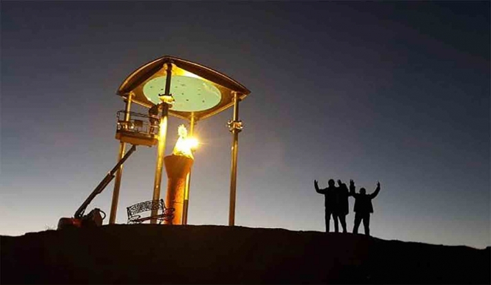 Ágreda culmina el monumento a la Virgen de los Milagros