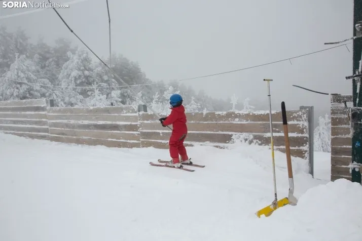 Galería: Una mañana de nieve en Santa Inés
