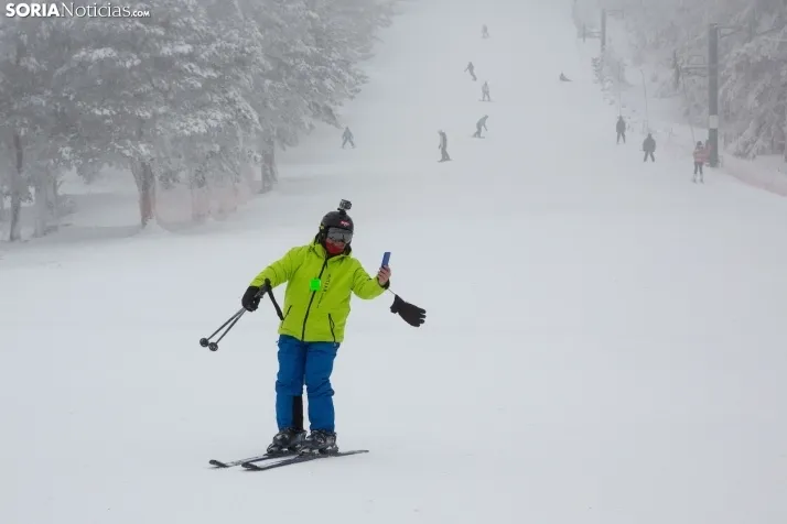 Galería: Una mañana de nieve en Santa Inés