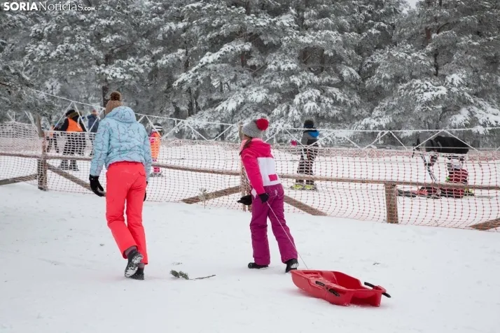Galería: Una mañana de nieve en Santa Inés