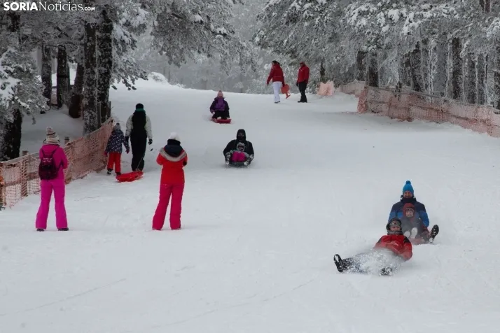 Galería: Una mañana de nieve en Santa Inés