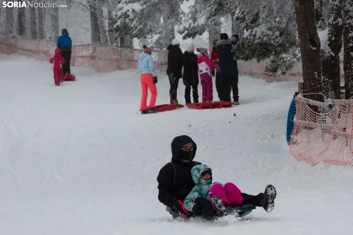 Galería: Una mañana de nieve en Santa Inés
