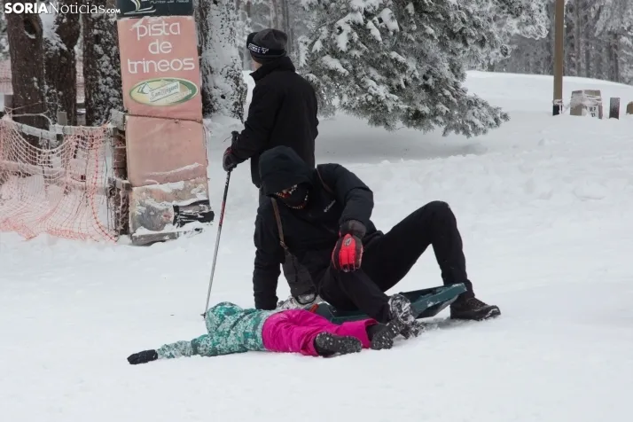 Galería: Una mañana de nieve en Santa Inés