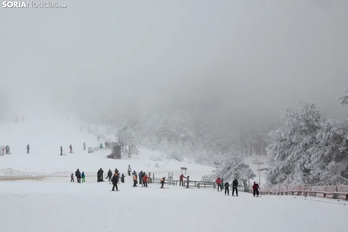 Galería: Una mañana de nieve en Santa Inés