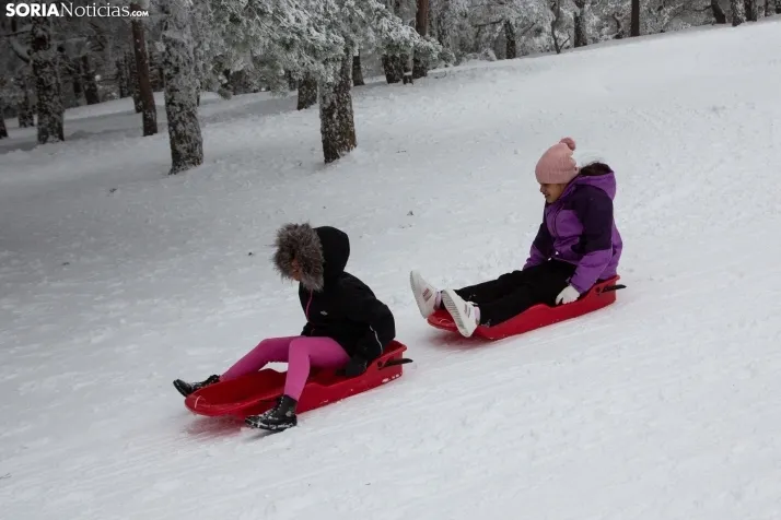 Galería: Una mañana de nieve en Santa Inés