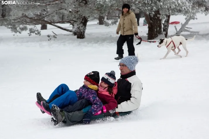 Galería: Una mañana de nieve en Santa Inés