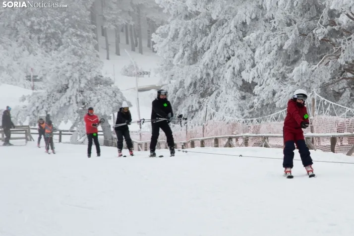 Galería: Una mañana de nieve en Santa Inés