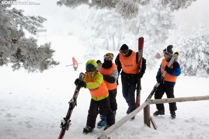 Galería: Una mañana de nieve en Santa Inés