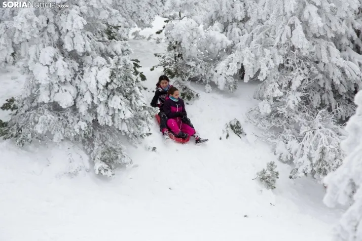 Galería: Una mañana de nieve en Santa Inés