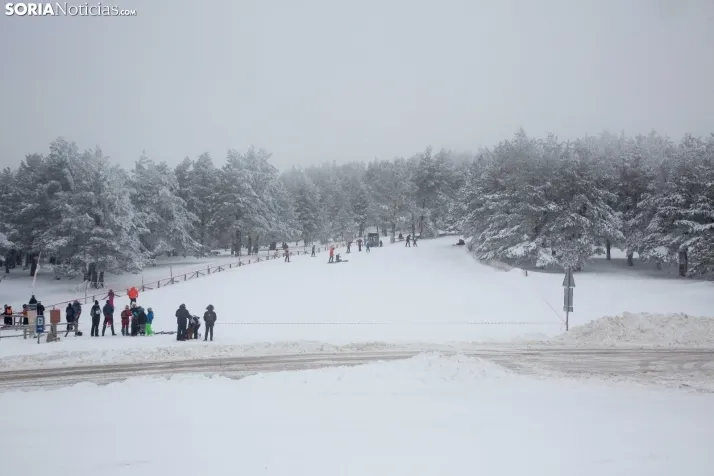 Galería: Una mañana de nieve en Santa Inés