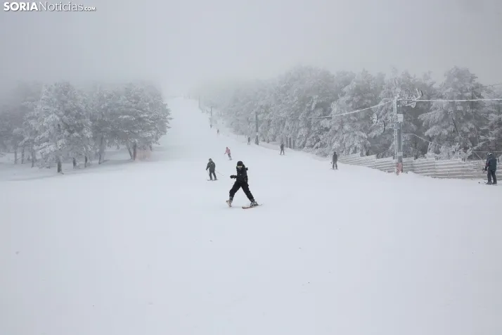 Galería: Una mañana de nieve en Santa Inés