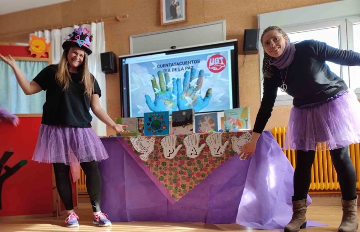 UGT celebra cuentacuentos para el Día de la Paz