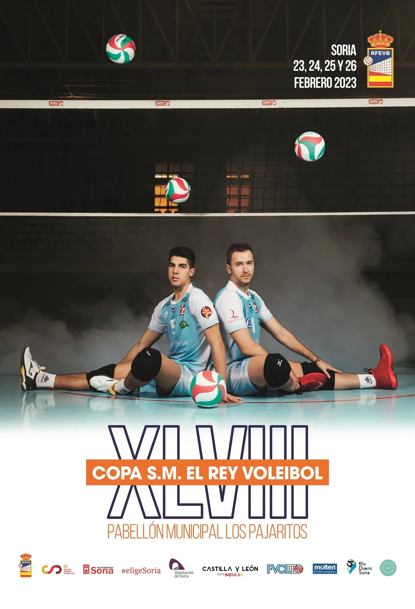 Foto 2 - Los colocadores sorianos P&eacute;rez y Lorente protagonistas del cartel de la Copa del Rey 2023