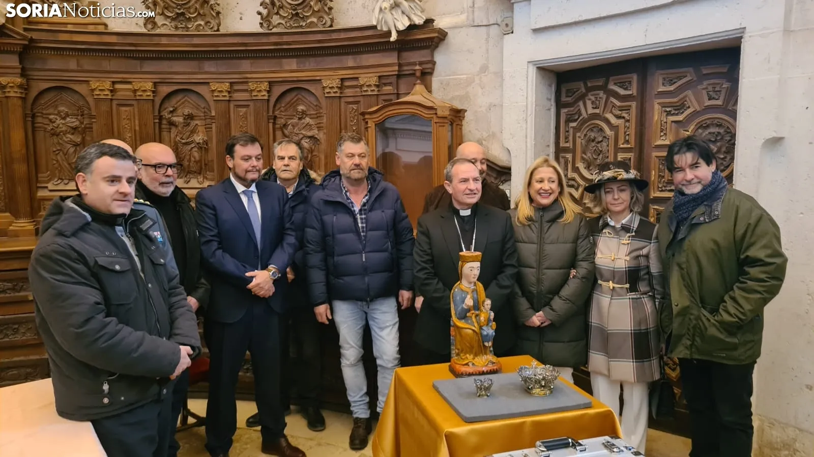 Restitución de las coronas de la Virgen de la Blanca de Noviercas. /SN