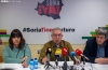 Ángel Ceña, Toño Palomar y Vanessa García en rueda de prensa/ Julián García.