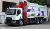 Un camión de recogida de residuos en Soria. 
