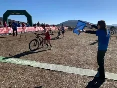 Una imagen de la jornada en Almenar. /Federación de Triatlón de Castilla y León