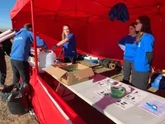 Una imagen de la jornada en Almenar. /Federación de Triatlón de Castilla y León