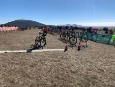 Una imagen de la jornada en Almenar. /Federación de Triatlón de Castilla y León
