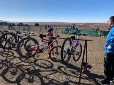 Una imagen de la jornada en Almenar. /Federación de Triatlón de Castilla y León
