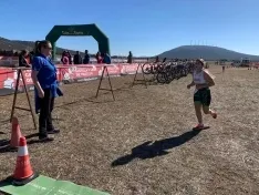 Una imagen de la jornada en Almenar. /Federación de Triatlón de Castilla y León
