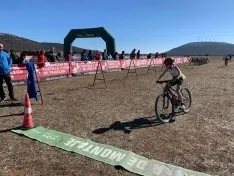 Una imagen de la jornada en Almenar. /Federación de Triatlón de Castilla y León
