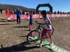 Una imagen de la jornada en Almenar. /Federación de Triatlón de Castilla y León