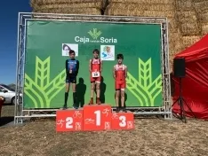 Una imagen de la jornada en Almenar. /Federación de Triatlón de Castilla y León