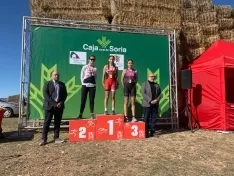 Una imagen de la jornada en Almenar. /Federación de Triatlón de Castilla y León