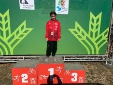 Una imagen de la jornada en Almenar. /Federación de Triatlón de Castilla y León