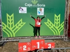 Una imagen de la jornada en Almenar. /Federación de Triatlón de Castilla y León