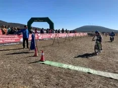 Una imagen de la jornada en Almenar. /Federación de Triatlón de Castilla y León