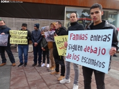 Una imagen de la concentración de sirios en la capital. /SN