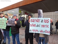 Una imagen de la concentración de sirios en la capital. /SN