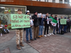 Una imagen de la concentración de sirios en la capital. /SN