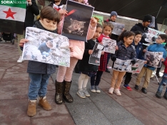 Una imagen de la concentración de sirios en la capital. /SN