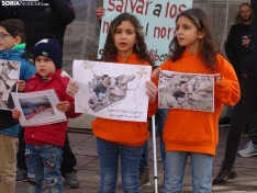 Una imagen de la concentración de sirios en la capital. /SN